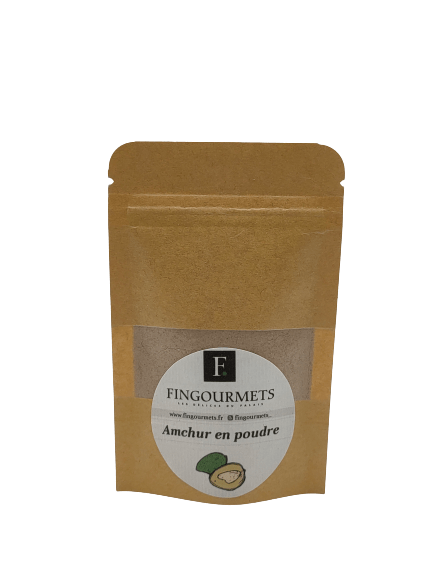 Amchur en poudre - Mangue verte séchée 2 Amchur en poudre en sachet