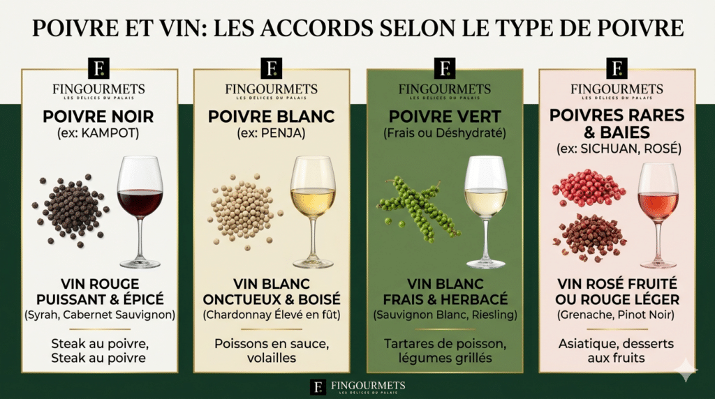 Poivre et Vin : Les accords selon le type de poivre 1 Poivre et Vin : Les accords selon le type de poivre | Non classifié(e)